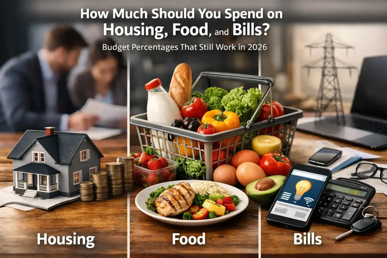 How Much Should You Spend on Housing, Food, and Bills? Budget Percentages That Still Work in 2026