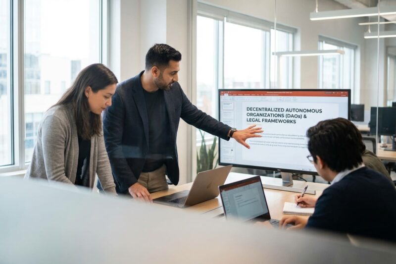 What is the legal status of DAOs (Decentralized Autonomous Organizations)?